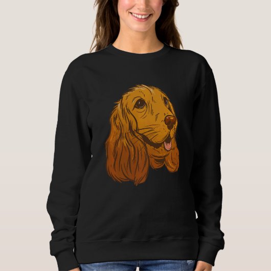 Niedlich Cocker Spaniel Hundebesitzer Welpenpet Hu Sweatshirt (Vorderseite)