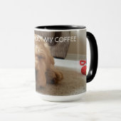 Niedlich Cocker Spaniel Napping Personalisiert Tasse (VorderseiteRechts)