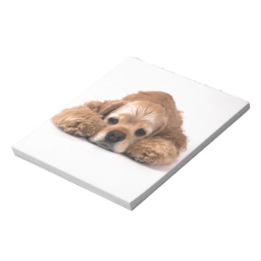 Niedlich Cocker Spaniel Notizblock (Rotiert)