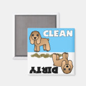 Niedlich Cocker Spaniel Saubere Geschirrspüler Mag Magnet (Vorderseite/Rückseite)