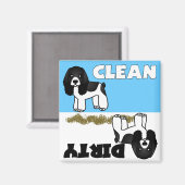 Niedlich Cocker Spaniel Saubere Geschirrspüler Mag Magnet (Vorderseite/Rückseite)