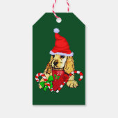 Niedlich Cocker Spaniel Weihnachtsgeschenke Tags Geschenkanhänger (Rückseite)