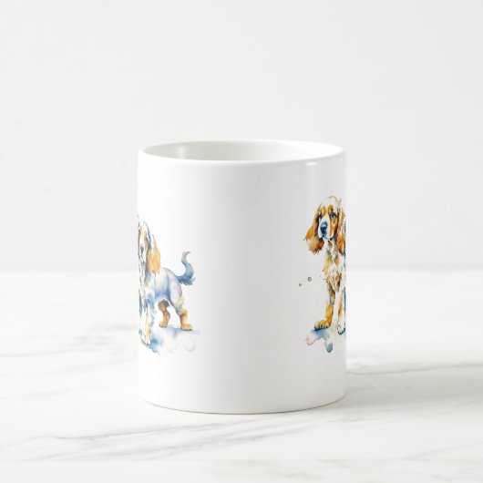 Niedlich Cocker Spanierwelpen Hundefreund Kaffeetasse (Mittel)