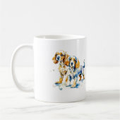 Niedlich Cocker Spanierwelpen Hundefreund Kaffeetasse (Links)