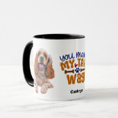 Niedlich Cocker Spanisch, du machst meinen Schwanz Tasse (Vorderseite Links)