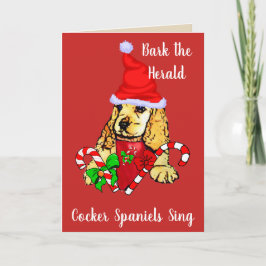 Niedlich Cocker Spanisch Welpe Weihnachten