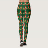 Niedlich Cocker Spanisch Welpe Weihnachten Leggings (Rückseite)