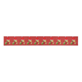 Niedlich Cocker Spanisch Welpe Weihnachten Ripsband