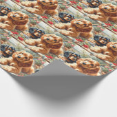 Niedlich Cocker Spanischmalerei Geschenkpapier (Ecke)