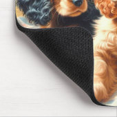 Niedlich Cocker Spanischmalerei Mousepad (Ecke)