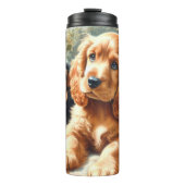 Niedlich Cocker Spanischmalerei Thermosbecher (Vorderseite)