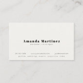 Niedlich Cocktails Barkeeper Mixologe Visitenkarte (Rückseite)