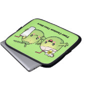 Niedlich Coconuts benutzerdefinierte Text-Laptop-Ä Laptopschutzhülle (Vorne Knopf)