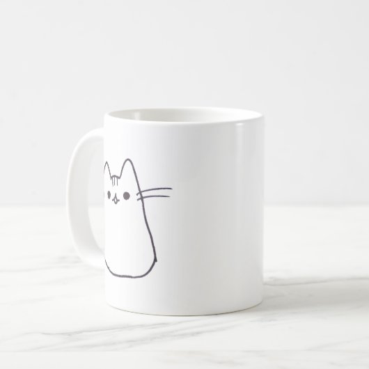 Niedlich Coffee Cat Tasse (Vorderseite Links)