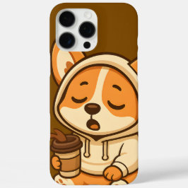 Niedlich Coffee Corgi - Kawaii Dog Telefonfälle iPhone 16 Pro Max Hülle