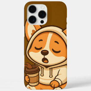 Niedlich Coffee Corgi - Kawaii Dog Telefonfälle iPhone 16 Pro Max Hülle