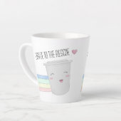 Niedlich Coffee Lovers Superhero Rainbow Milchtasse (Linke Ecke)