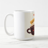 Niedlich Coffee Tasse - Coffein & Kindness Vibes (Links)