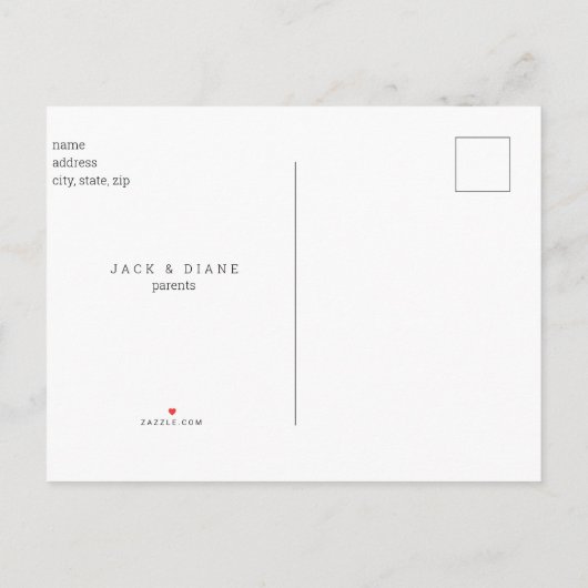 Niedlich Collage Foto Sage Baby Geburtsankündigung Ankündigungspostkarte (Rückseite)