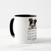 Niedlich Collie Dog Funny Custom Tasse (Vorderseite Links)