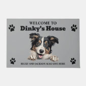 Niedlich Collie Dog Fußmatte (Vorderseite)