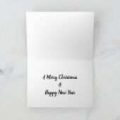 Niedlich Colorful Kitty Cat Frohe Weihnachten (Innenseite)