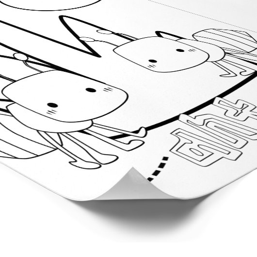 Niedlich Coloring Bugs Ants Poster (Ecke)