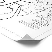 Niedlich Coloring Bugs Lady Bug Poster (Ecke)