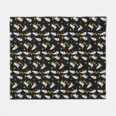 Niedlich Confetti Ghost Halloween Fleecedecke (Vorderseite (Horizontal))