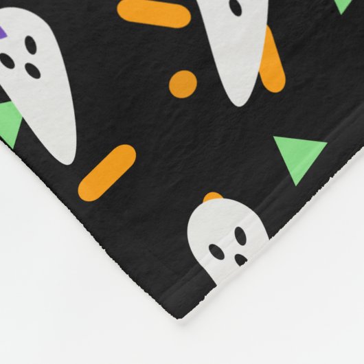 Niedlich Confetti Ghost Halloween Fleecedecke (Ecke)