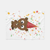 Niedlich Confetti Party Beaver Fleecedecke (Vorderseite (Horizontal))
