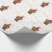 Niedlich Confetti Party Beaver Geschenkpapier (Ecke)