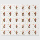 Niedlich Confetti Party Beaver Geschenkpapier (Flach)