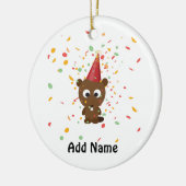Niedlich Confetti Party Beaver Keramikornament (Links)