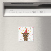 Niedlich Confetti Party Beaver Magnet (In Situ (Geschirrspüler))
