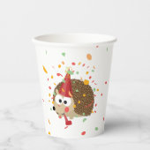 Niedlich Confetti Party Igel Paper Cup Pappbecher (Vorderseite)