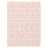 Niedlich Confetti Polka Dots Muster Rosa Grün Tischdecke (Vorderseite)