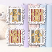 Niedlich Cookie Gingerbread Man Buchzeichen Aufkleber