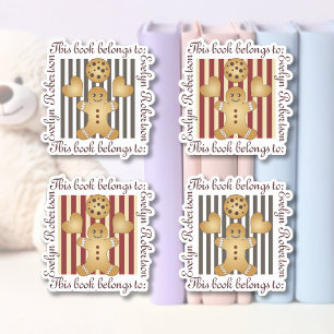 Niedlich Cookie Gingerbread Man Buchzeichen Aufkleber