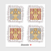 Niedlich Cookie Gingerbread Man Buchzeichen Aufkleber (Blatt)