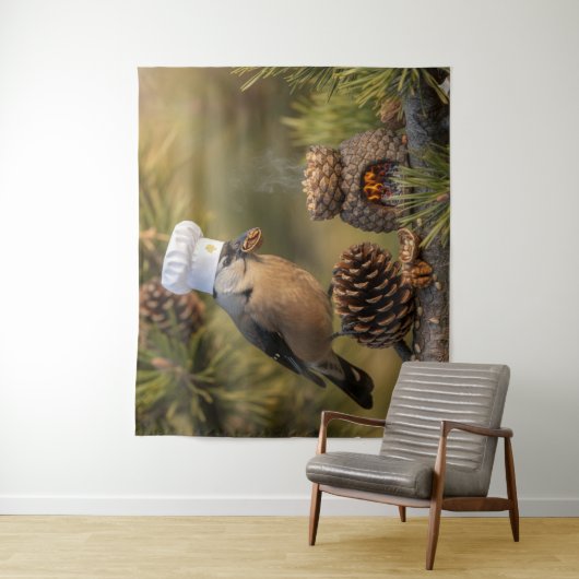 Niedlich Cooking Koch Nutcracker Bird Wandteppich (Beispiel)