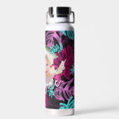 Niedlich Cool tropisch | Benutzerdefiniertes Foto Trinkflasche (Rückseite)