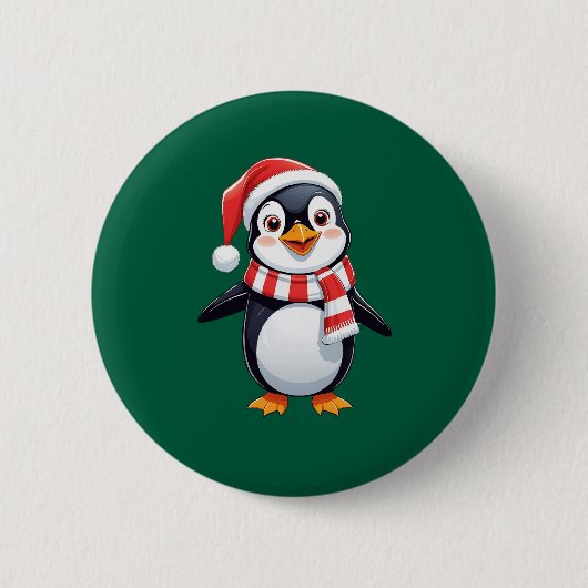 Niedlich Cooler Nice Funny Green Weihnachten Weihn Button (Vorderseite)