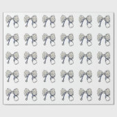 Niedlich Coquette Bow Coquette Bow Krankenpflege Geschenkpapier (Flach)