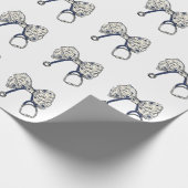 Niedlich Coquette Bow Coquette Bow Krankenpflege Geschenkpapier (Ecke)