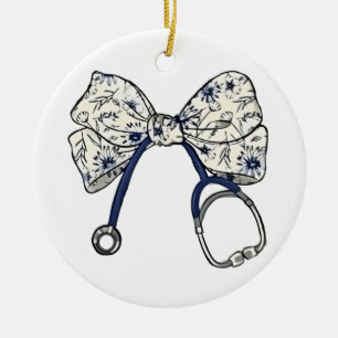 Niedlich Coquette Bow Coquette Bow Krankenpflege Keramik Ornament