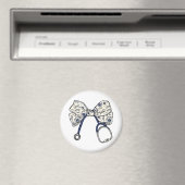 Niedlich Coquette Bow Coquette Bow Krankenpflege Magnet (In Situ (Geschirrspüler))