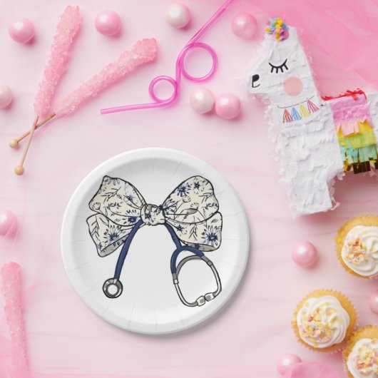Niedlich Coquette Bow Coquette Bow Krankenpflege Pappteller (Party)