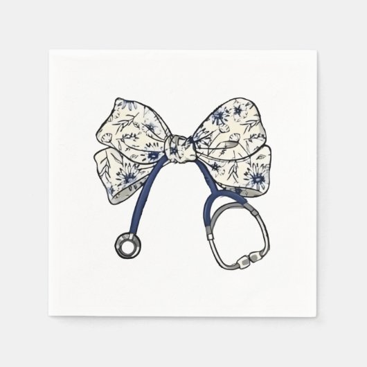 Niedlich Coquette Bow Coquette Bow Krankenpflege Serviette (Vorderseite)