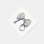 Niedlich Coquette Bow Coquette Bow Krankenpflege Serviette (Ecke)